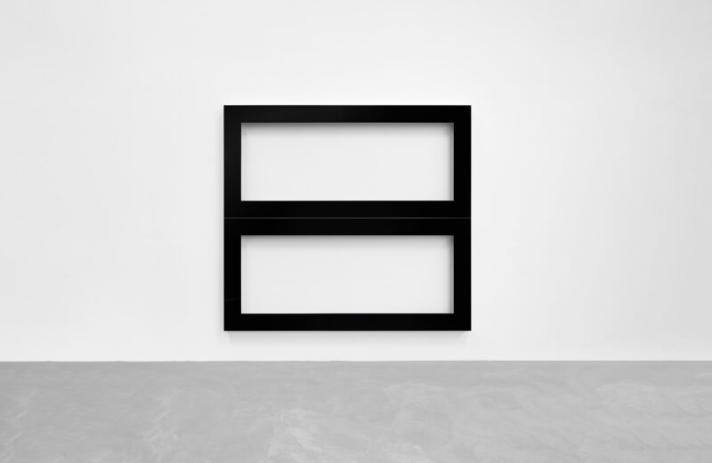 hard edged 31, 2001, 260 x 285 x 10 cm, Aluminium lackiert/ lacquered aluminum, Collection Sprengel Museum, Hannover